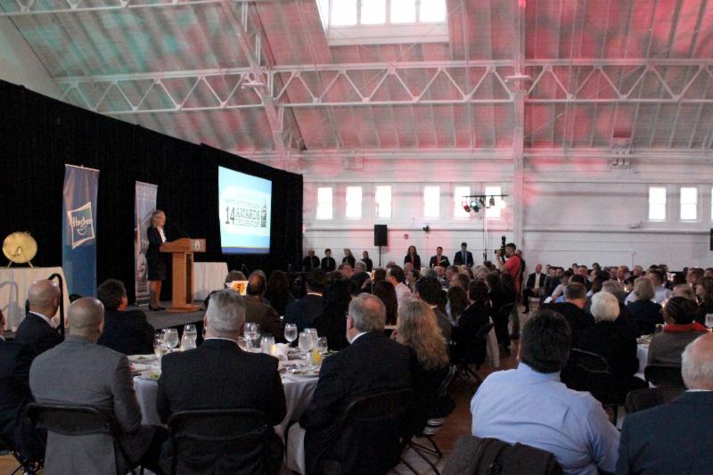 Jan Brodie_ Pawtucket Foundation Executive Director_ speaks at the organization_s 14th Awards Celebration